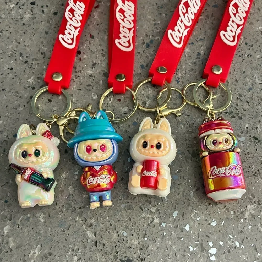 Coca-Cola Labubu Keychain set of 4